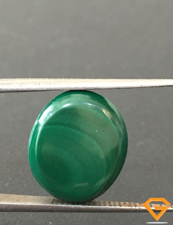 12.89 ct Natural Certified Malachite stone